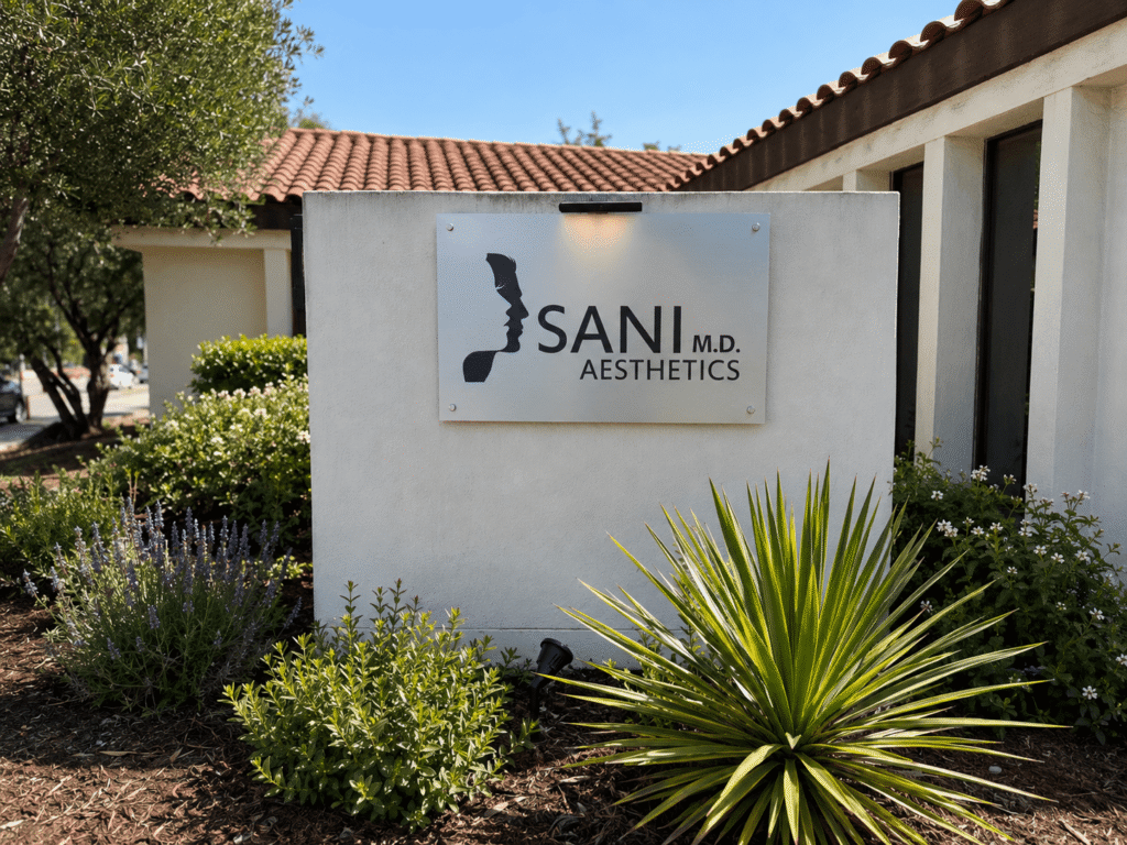 Sani MD Aesthetics signage